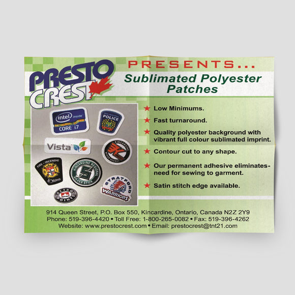 Sublimated Patches_Presto Crest